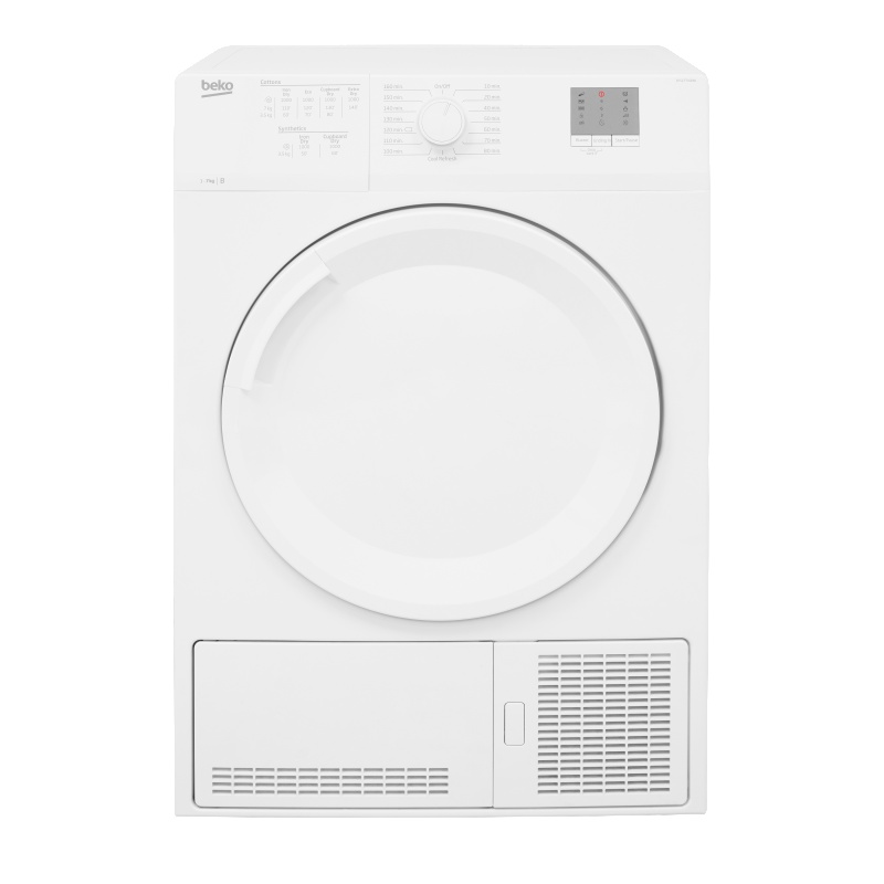 7KG Condenser Tumble Dryer | Beko DTGCT7000W | B-Rated White