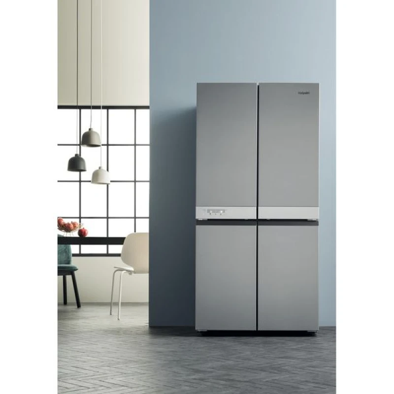 594L Four Door American Fridge Freezer | Hotpoint HQ9B1L1 | Active Fresh Steel - Image 4