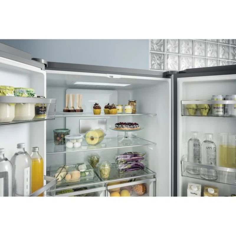 594L Four Door American Fridge Freezer | Hotpoint HQ9B1L1 | Active Fresh Steel - Image 7