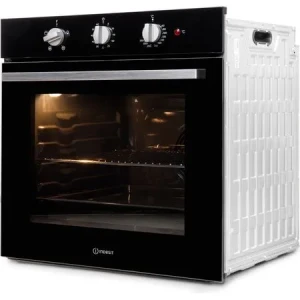 66L Built-In Single Fan Oven | Indesit IFW6330BL | Electric Black - Image 2