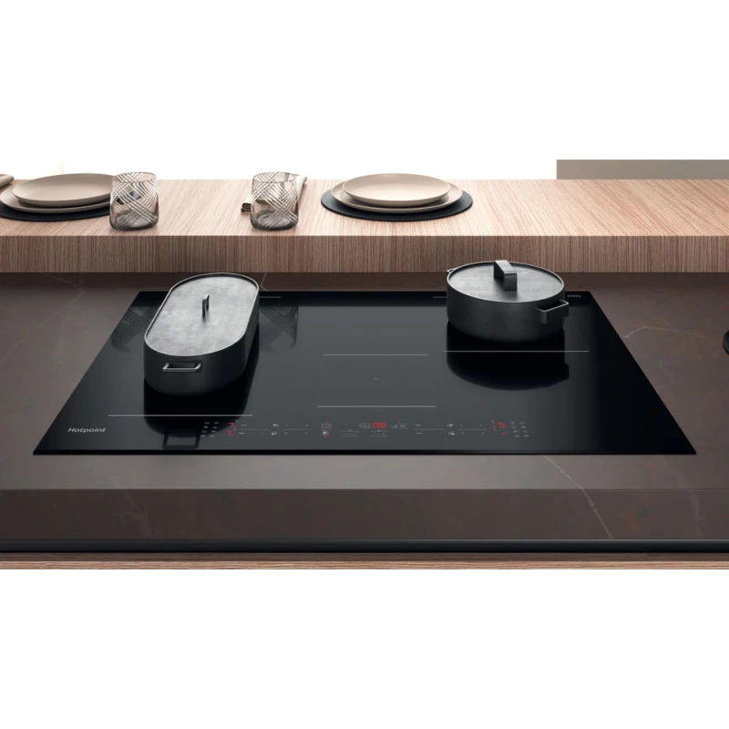 77cm 4 Zone Induction Hob | Hotpoint TB3977BBF | Touch Control Black - Image 6