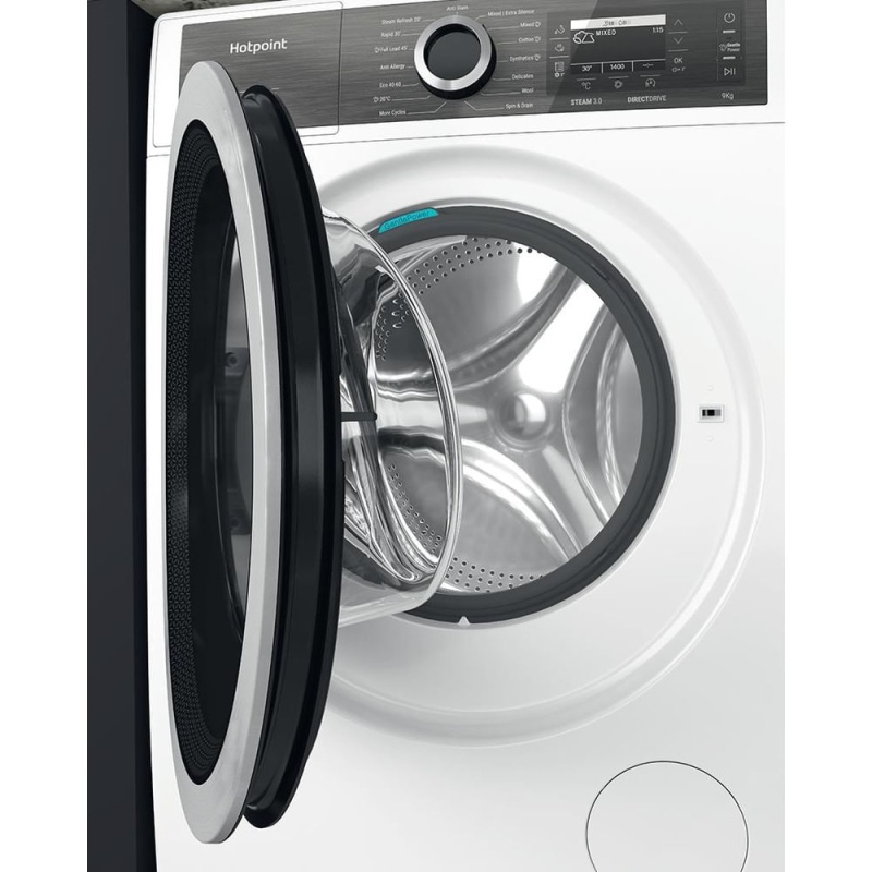 9KG GentlePower Washing Machine | Hotpoint H8W946WBUK | A-Rated White - Image 6
