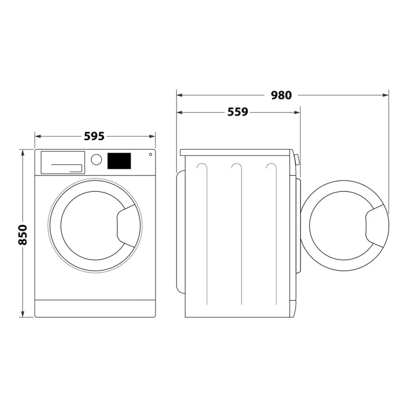 9/6KG ActiveCare Washer Dryer | Hotpoint NDD9636DAUK | A-Rated Wash White - Image 8