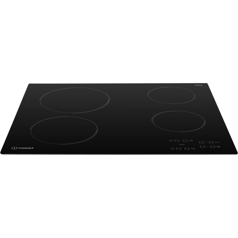 58cm 4 Zone Ceramic Hob | Indesit RI161C | Touch Control Black - Image 8