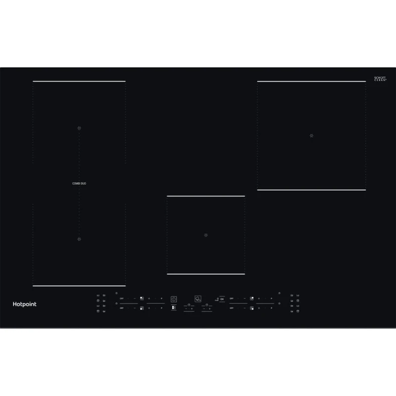 77cm 4 Zone Induction Hob | Hotpoint TB3977BBF | Touch Control Black - Image 9
