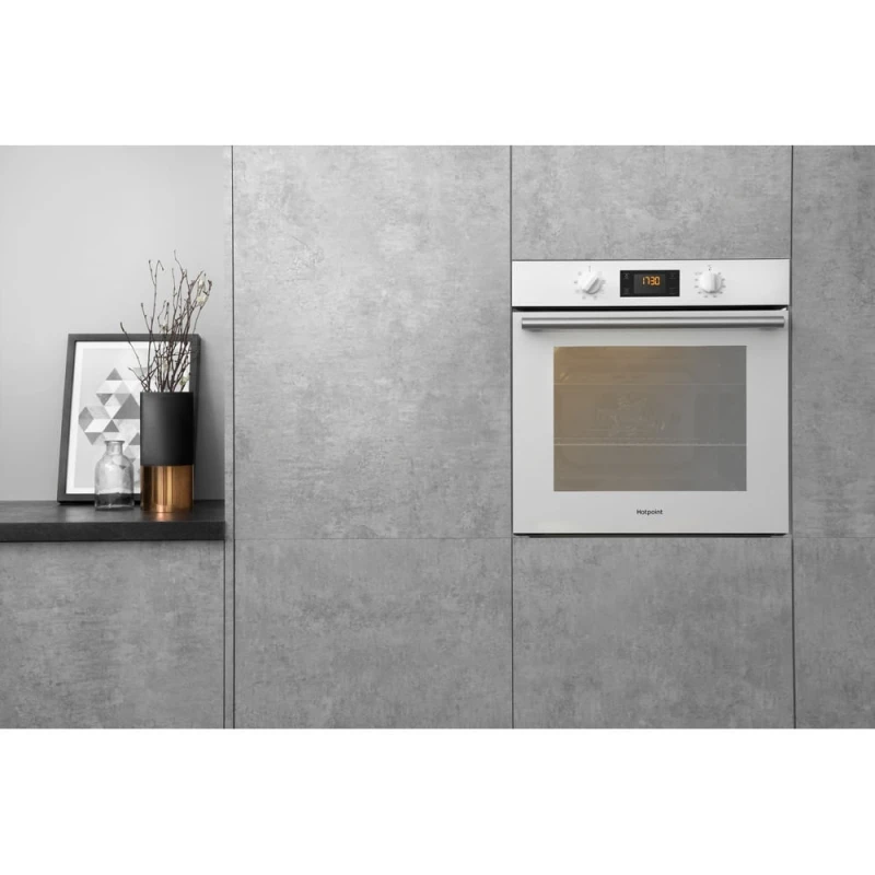 66L Built-In Single Electric Oven | Hotpoint SA2540HWH | A-Rated White - Image 5