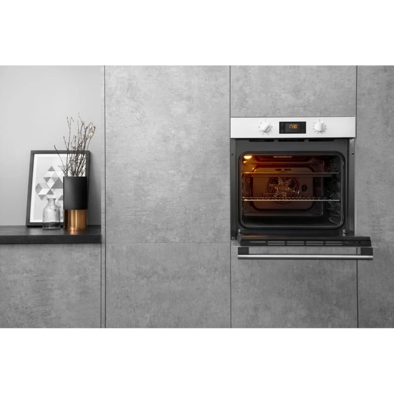 66L Built-In Single Electric Oven | Hotpoint SA2540HWH | A-Rated White - Image 6