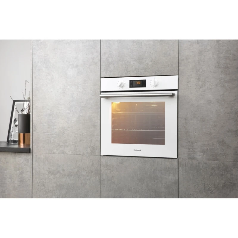 66L Built-In Single Electric Oven | Hotpoint SA2540HWH | A-Rated White - Image 7