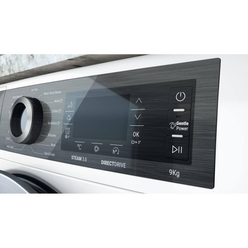 9KG GentlePower Washing Machine | Hotpoint H8W946WBUK | A-Rated White - Image 25