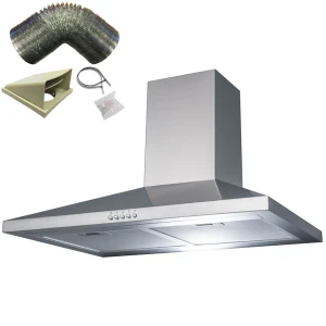 60cm Chimney Cooker Hood | SIA CHL60 | 400m³/h Extraction - Image 2