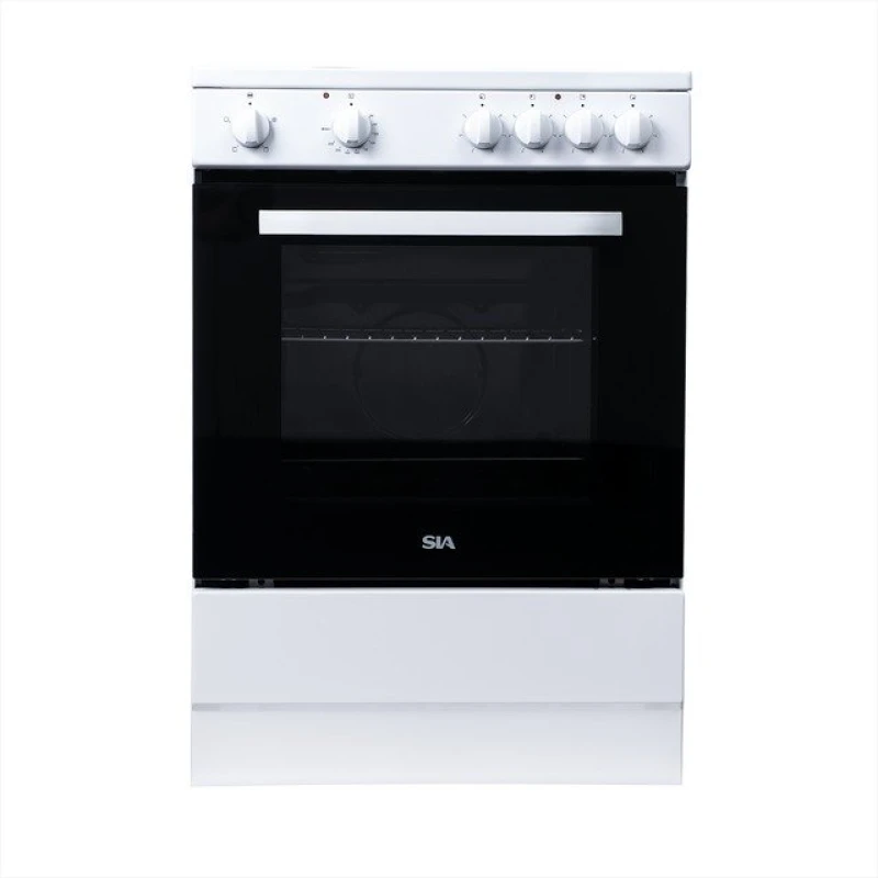 60cm Single Electric Cooker | SIA ESCA61W | 62L White