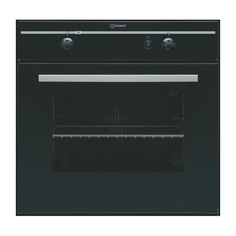 71L Gas Single Oven | Indesit FGIMKBK | Black