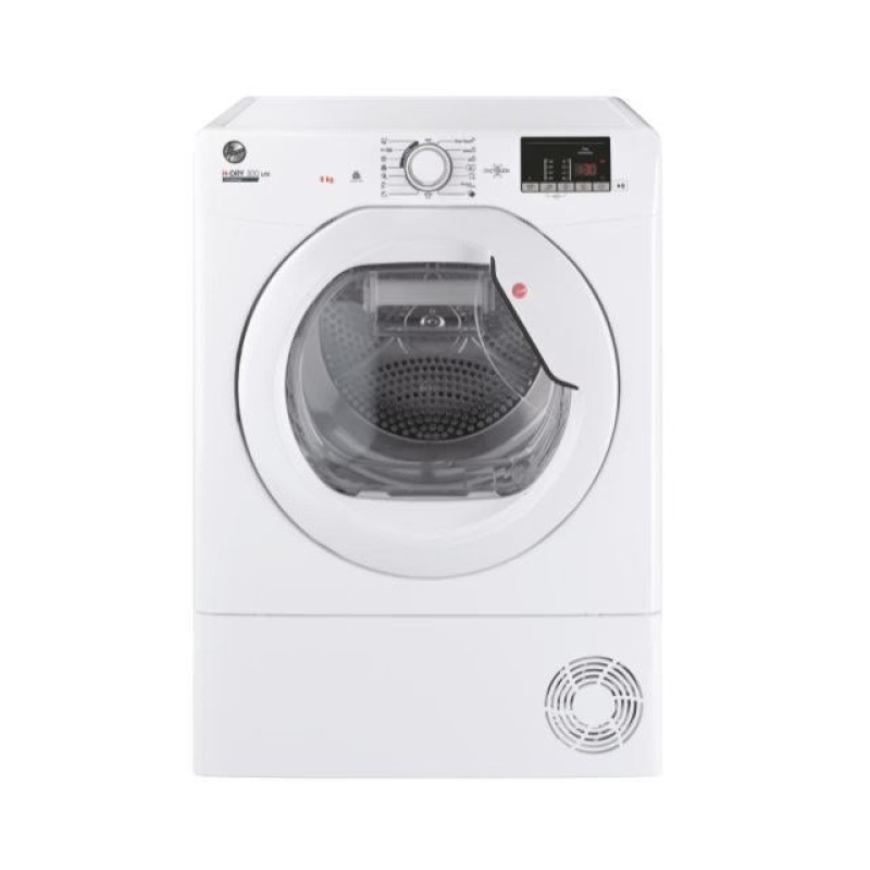 9KG Condenser Tumble Dryer | Hoover HLEC9DE | B-Rated White
