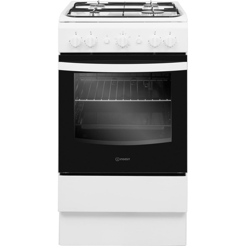 50cm Single Cavity Gas Cooker | Indesit IS5G1KMW | A-Rated White
