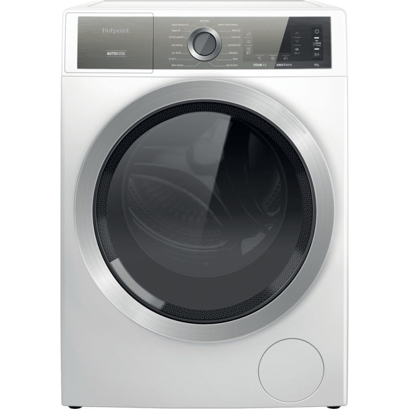 9KG GentlePower Washing Machine | Hotpoint H8W946WBUK | A-Rated White - Image 58