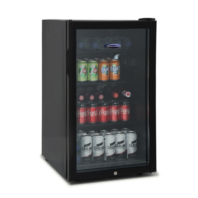 108L Under Counter Drinks Fridge | IceKing BF150K | F-Rated Black