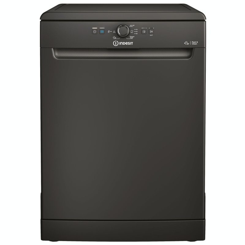 60cm Freestanding Dishwasher | Indesit D2FHK26B | 14 Place Settings Black