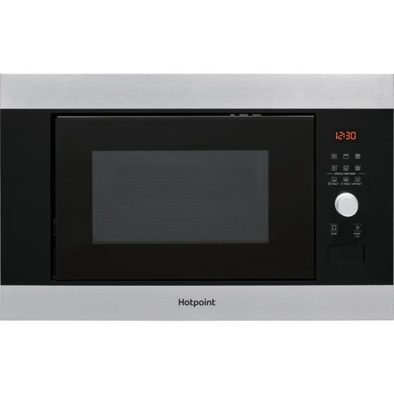 25L Built-in Microwave with Grill | Hotpoint MF25GIX | Stainless Steel