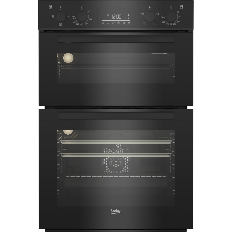 Built-in Double Fan Oven | Beko BBDF22300B | A Rated Black