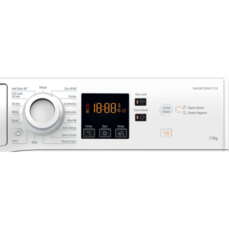11KG 1400 Spin Washing Machine | Hotpoint NSWM 1146 WUK | Anti-Stain White - Image 4