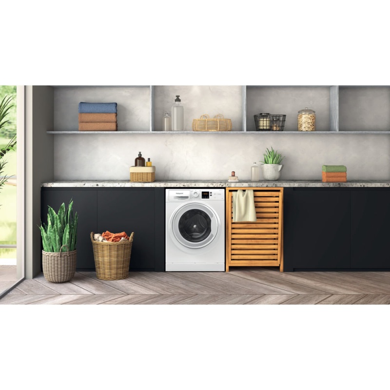 11KG 1400 Spin Washing Machine | Hotpoint NSWM 1146 WUK | Anti-Stain White - Image 9