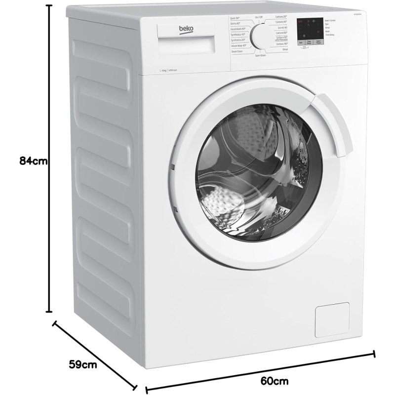 8KG 1200 Spin Washing Machine | Beko WTL82051W | 28-Min Quick Wash - Image 4