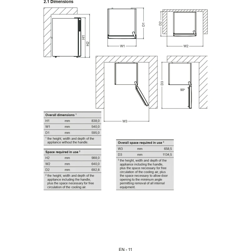 55cm Under Counter Freezer | Indesit I55ZM1120SUK | Low Frost Silver - Image 4