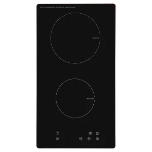 30cm Domino Induction Hob | SIA INDH30BL | 2 Zone Touch Control
