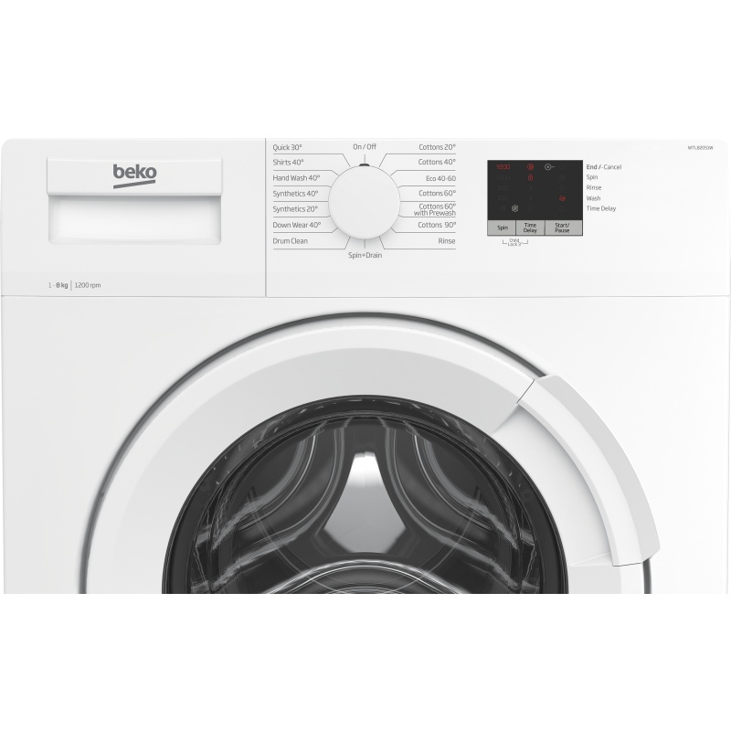 8KG 1200 Spin Washing Machine | Beko WTL82051W | 28-Min Quick Wash - Image 3