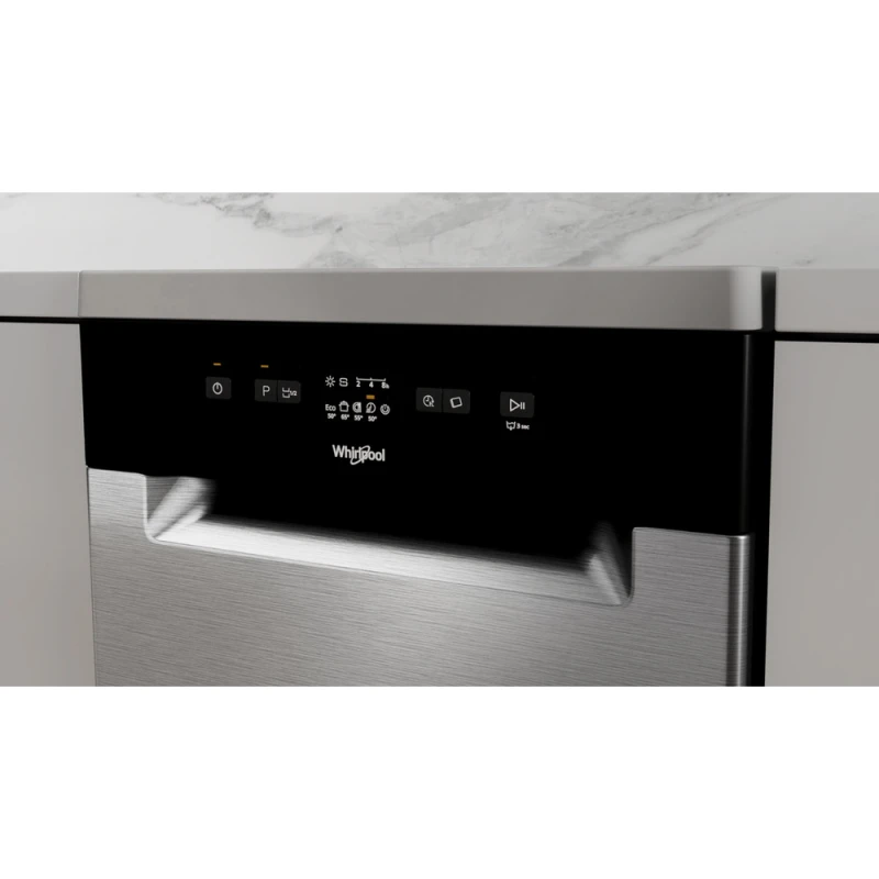 45cm Slimline Dishwasher | Whirlpool WF9E2B19XUK | 9 Place Settings SS - Image 6