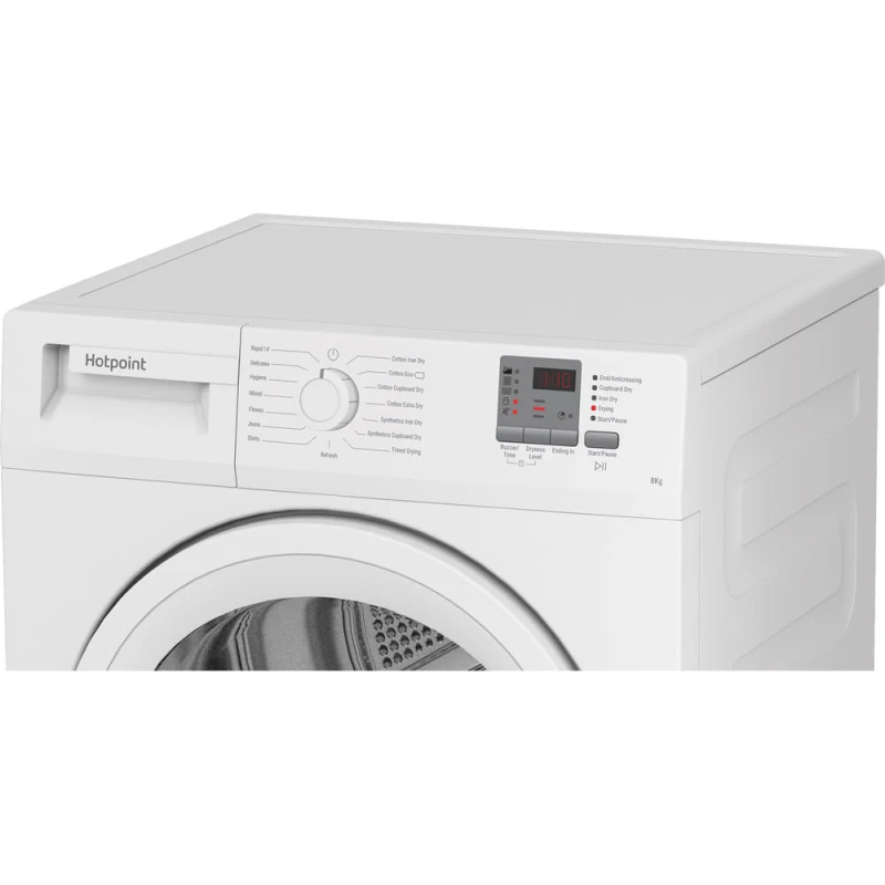 8KG Condenser Tumble Dryer | Hotpoint CHDC82WWGDUK | B-Rated White - Image 6