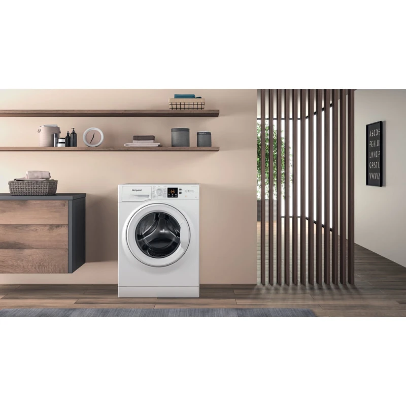 9KG Anti-Stain Washing Machine | Hotpoint NSWM946WUK | A-Rated White - Image 18