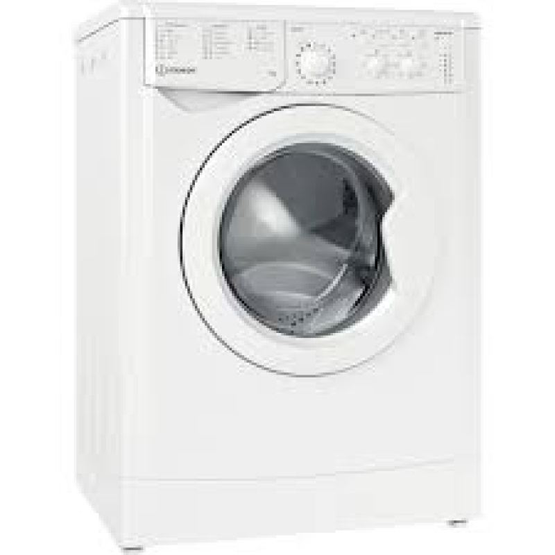 8KG EcoTime Washing Machine | Indesit IWC81283WUK | D-Rated White