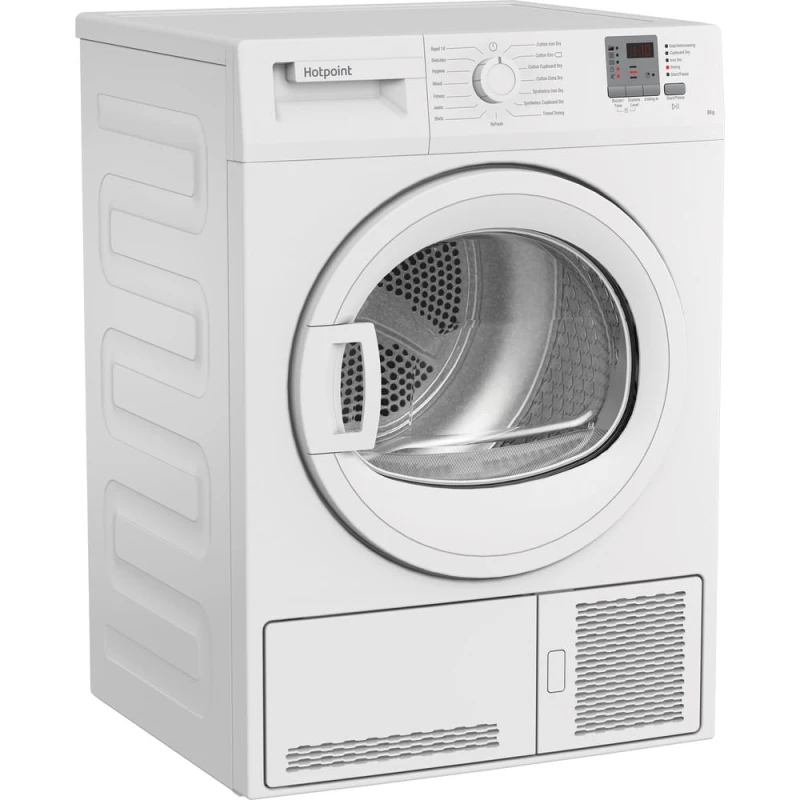 8KG Condenser Tumble Dryer | Hotpoint CHDC82WWGDUK | B-Rated White - Image 9