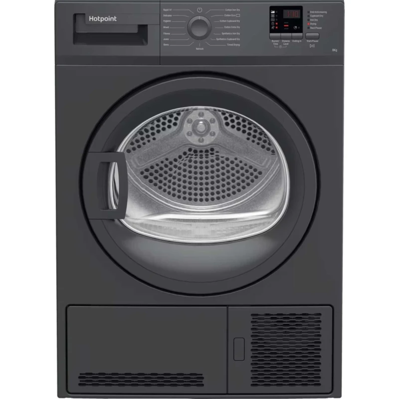 Hotpoint 8kg Condenser Tumble Dryer, B Rated, Graphite - Image 6