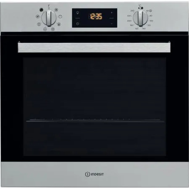 66L Built-In Single Fan Oven | Indesit IFW6340IX | Electric Stainless Steel - Image 9